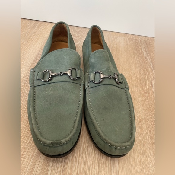 Peter Millar Men’s Suede Bit Loafers Green 11.5 Preppy Classic Business Dress - Picture 2 of 14